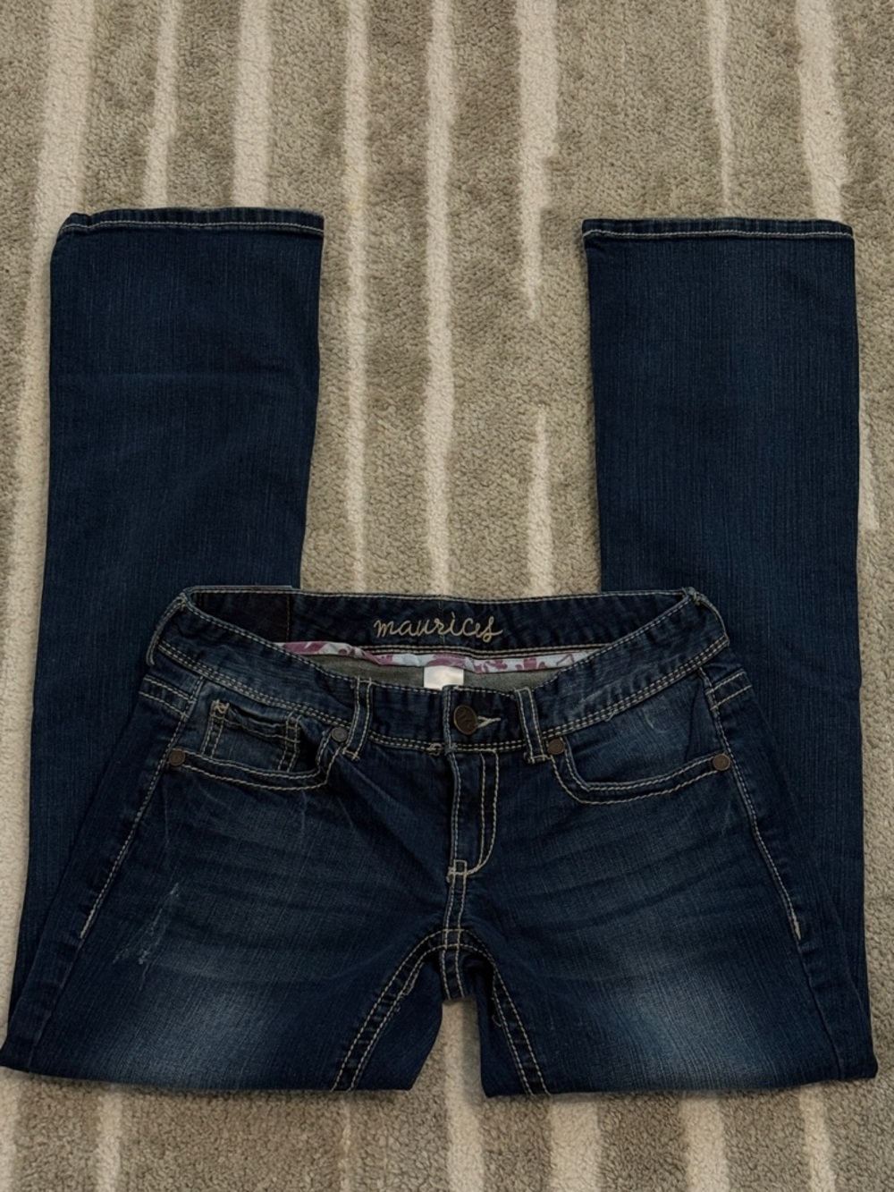 Vintage Y2K Maurices Low Rise Bootcut Jeans Medium Wash Size 1